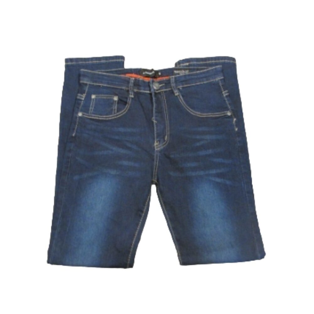 N-Amsterdam Skinny Fit Jeans Youth Boys Size 16 Blue Denim Comfort Stretch Pants